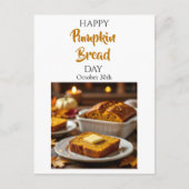 Happy Pumpkin Bread Day | 30 oktober Briefkaart (Voorkant)