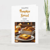 Happy Pumpkin Bread Day | October 30th Kaart (Voorkant)