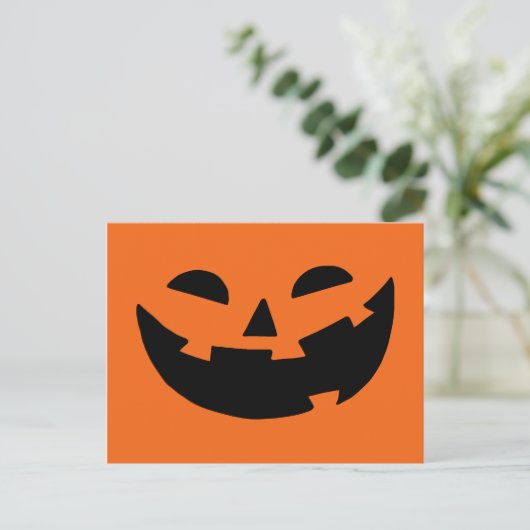 Happy Pumpkin Briefkaart (Staand voorkant)