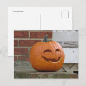 Happy Pumpkin Briefkaart (Voorkant / Achterkant)