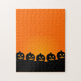 Happy Pumpkin Face Puzzel Legpuzzel