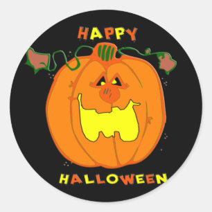 Happy Pumpkin Ronde Sticker