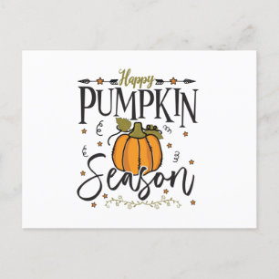 Happy pumpkin-seizoen briefkaart