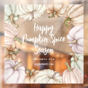 Happy Pumpkin Spice Raamsticker