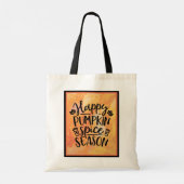 Happy Pumpkin Spice Season Cute Herfst Tote Bag (Achterkant)