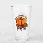 Happy Pumpkin Spice Season - Gezellige herfstvibes Glas (Achterkant)