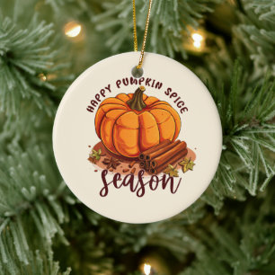 Happy Pumpkin Spice Season - Gezellige herfstvibes Keramisch Ornament