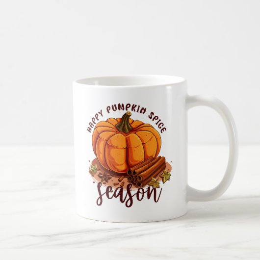 Happy Pumpkin Spice Season - Gezellige herfstvibes Koffiemok (Rechts)