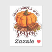 Happy Pumpkin Spice Season - Gezellige herfstvibes Sticker (Vel)