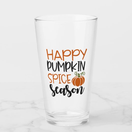 Happy Pumpkin Spice Season - Herfst Glas (Voorkant)