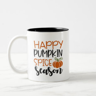 Happy Pumpkin Spice Season - Herfst Tweekleurige Koffiemok