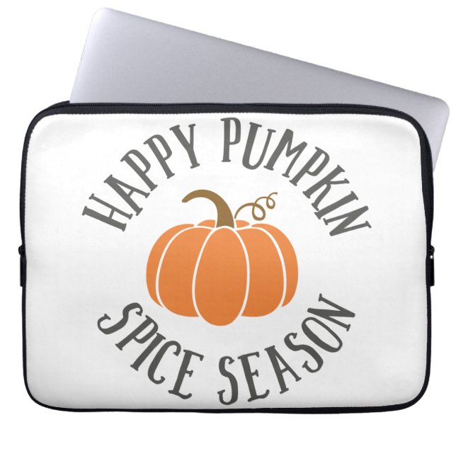 Happy Pumpkin Spice Season Laptop Sleeve (Voorkant)
