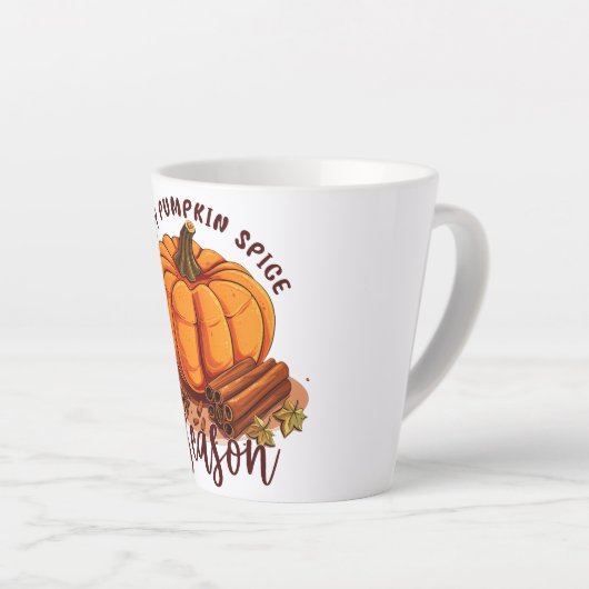 Happy Pumpkin Spice Season Latte Mok (Rechterhoek)