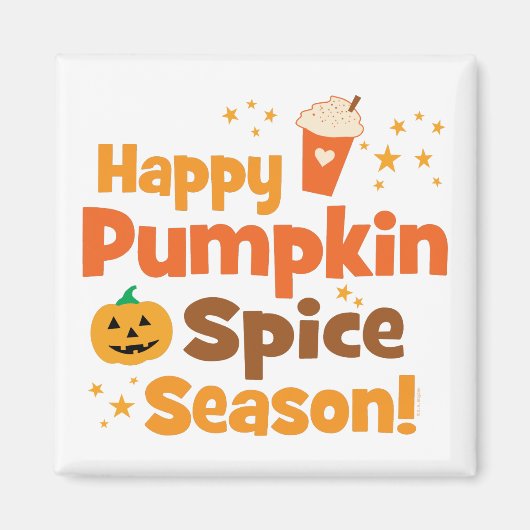 Happy Pumpkin Spice Season Magneet (Voorkant)