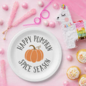 Happy Pumpkin Spice Season Papieren Bordje (Feest)