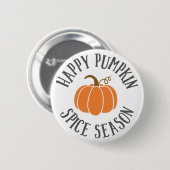 Happy Pumpkin Spice Season Ronde Button 5,7 Cm (Voorkant /achterkant)