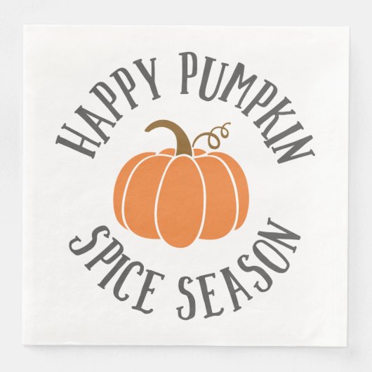 Happy Pumpkin Spice Season Servet (Voorkant)