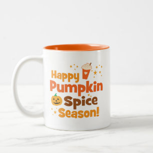 Happy Pumpkin Spice Season Tweekleurige Koffiemok