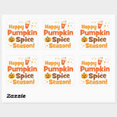 Happy Pumpkin Spice Season Vierkante Sticker (Vel)