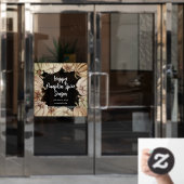 Happy Pumpkin Spice Window Cling Raamsticker (Kantoordeur)