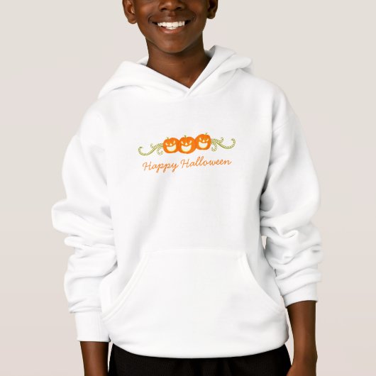 Happy Pumpkin Swirls Halloween Kind Sweatshirt (Voorkant)