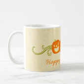 Happy Pumpkin Swirls Halloween Mok (Links)