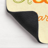 Happy Pumpkin Swirls Halloween Mousepad Muismat (Hoek)