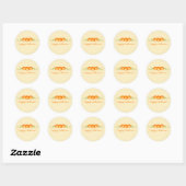 Happy Pumpkin Swirls Halloween Stickers (Vel)