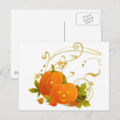 Happy Pumpkins Briefkaart (Voorkant / Achterkant)