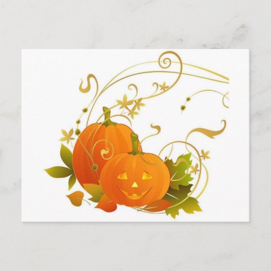 Happy Pumpkins Briefkaart (Voorkant)