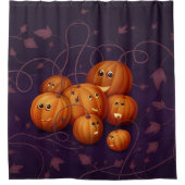 Happy Pumpkins Douchegordijn (Voorkant)
