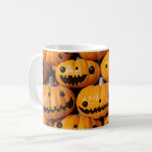 Happy Pumpkins Halloween Herfst Seizoen Koffiemok (Voorkant links)