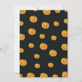 Happy Pumpkins Halloween Party Kaart (Achterkant)