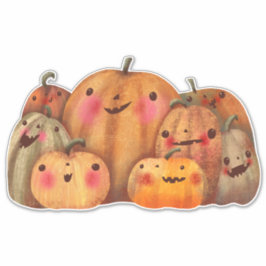 Happy Pumpkins - Schattige Halloween Sticker