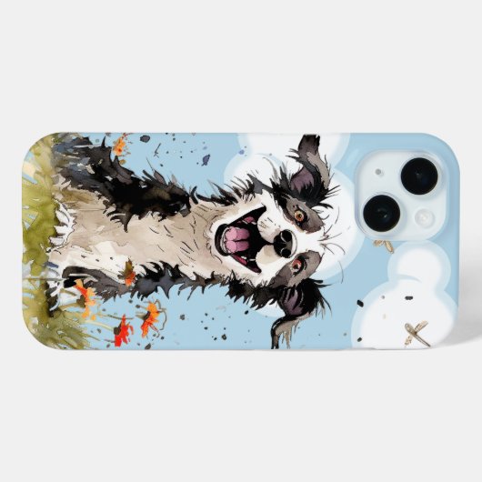 Happy Pup Case-Mate iPhone Case (Achterkant (horizontaal))