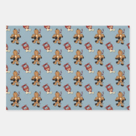 Happy Pup Doggie Love Wrapping Paper