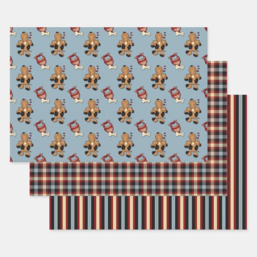 Happy Pup Doggie Love Wrapping Paper (Set)