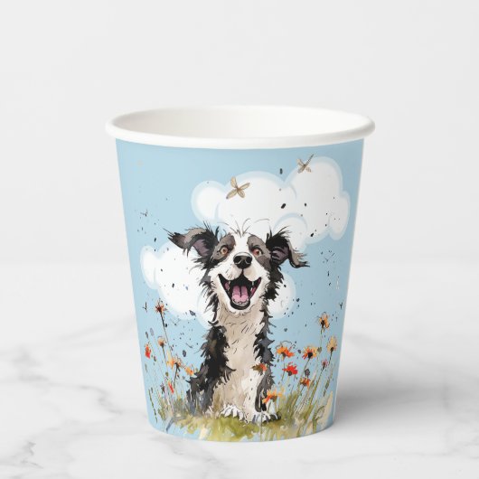 Happy Pup Papieren Bekers (Achterkant)