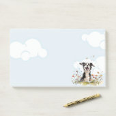 Happy Pup Post-it® Notes (Op bureau)