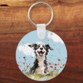 Happy Pup Sleutelhanger (Achterkant)