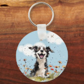 Happy Pup Sleutelhanger (Voorkant)