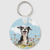 Happy Pup Sleutelhanger (Achterkant)