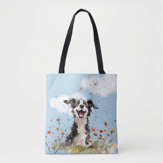 Happy Pup Tote Bag (Voorkant)