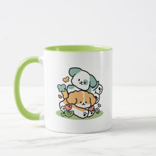 Happy Puppies Rolling Into May beroemd gemaakt doo Mok