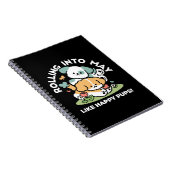 Happy Puppies Rolling Into May beroemd gemaakt doo Notitieboek (Rechterzijde)