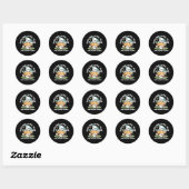 Happy Puppies Rolling Into May beroemd gemaakt doo Ronde Sticker (Vel)