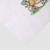 Happy Puppies Rolling Into May beroemd gemaakt doo Tissuepapier (Detail)