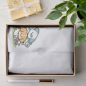 Happy Puppies Rolling Into May beroemd gemaakt doo Tissuepapier (Geschenk)