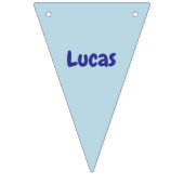 Happy Puppy, Boy, Let's Pawty, 1st Birthday  Vlaggetjes (Tweede vlag)