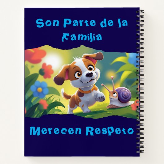 Happy Puppy/Cachorrito Felíz Notitieboek (Achterkant)